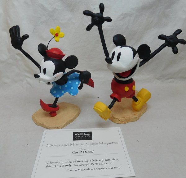 Disney Enesco Mickey & Minnie Maquette 4051311 Farbig Walt Disney Archives Collection