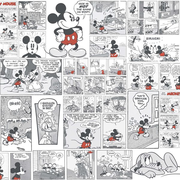 Disney Tapete 3011-3 Mickey mouse Halb Farbig