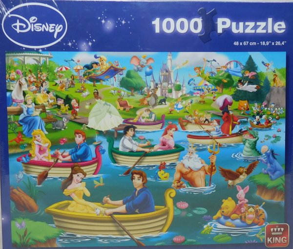 King Puzzle 1000 Teile Disney Fun on the Water 5260
