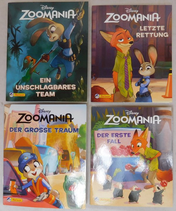 Nelson Mini-Bücher: Disney Zoomania 1-4 (Softcover)
