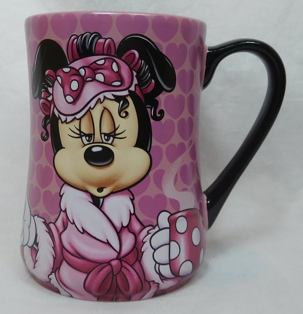 Disney Disneyland Paris Tasse kaffeetasse MUG Minnie Mouse müde morning