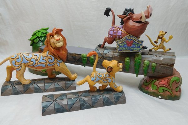 Disney Traditions The Lion King Simba Timon and Pumbaa Carefree Camaraderie Statue 4057955