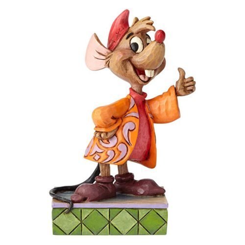 Disney Traditions Cinderella Jaq Personality Pose Thumbs-Up Statue 4059738