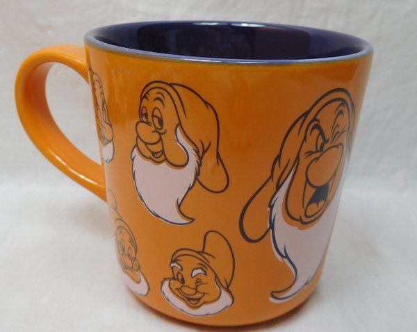 Disney Kaffeetasse Tasse Mug Pott Kaffee Disneyland Paris Retro 7 Zwerge