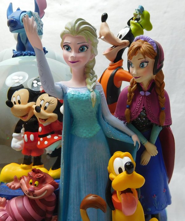 Große Schneekugel Mickey Minnie Pluto donald Goffy und mehr 30 Jahre Disney Store
