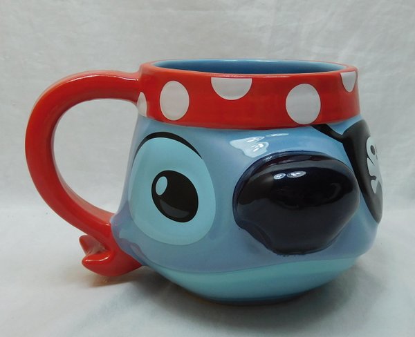 Disney Tasse MUG Kaffeetasse Stitch als Pirat