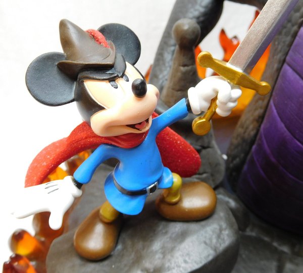 Original Disney Zauberer Mickey Mouse mit Drache Maleficent Dragon