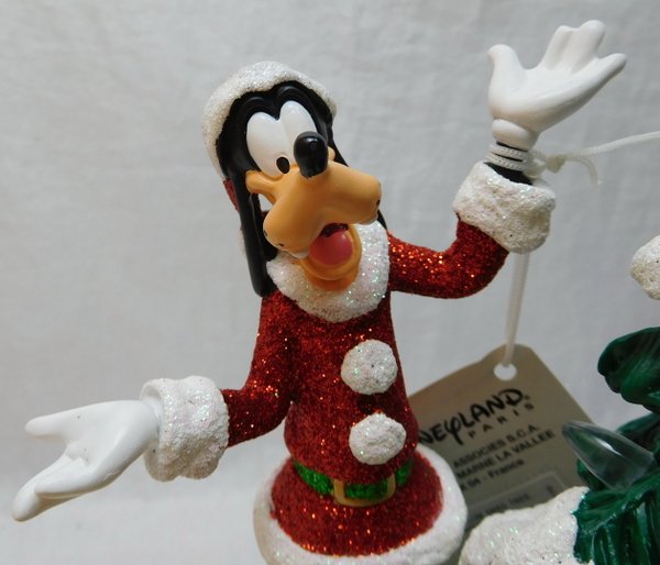 Disney Weihnachts Diorama Szene Mickey Minnie Donald Goofy Tannenbaum