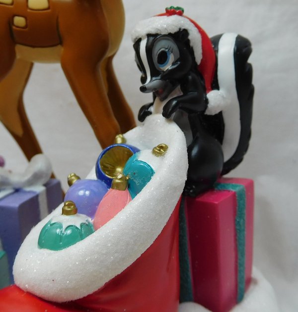 Disney Weihnachts Diorama Szene Bambi klopfer Blume