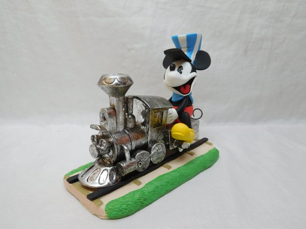 Precious Moments, Disney Showcase Mickey Mouse Figur On The Right Track, Resin, 171703