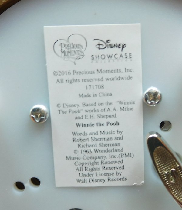 Precious Moments, Disney Showcase Schneekugel Winnie Pooh mit Musik