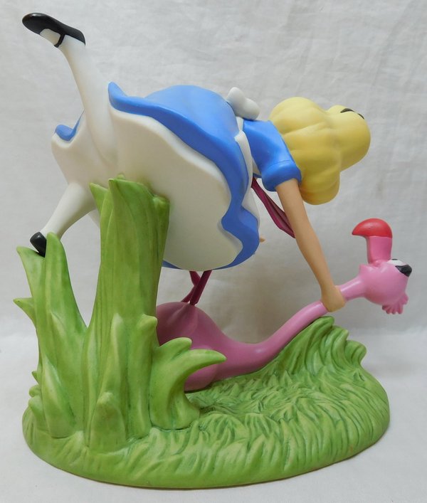Precious Moments, Disney Showcase Alice im Wunderland mit Flamingo