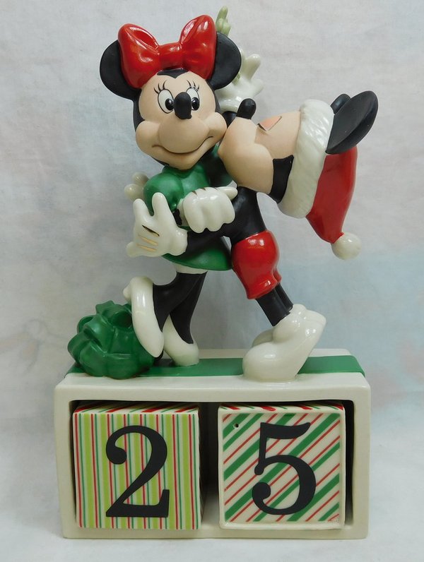 Disney Figur Lenox 859019 Mickey & Minniew Mouse Kalender Countdon bis Weihnachten