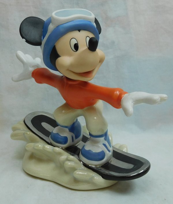 Disney Figur Lenox 956509 Winter Mickey Mouse Snowboarding