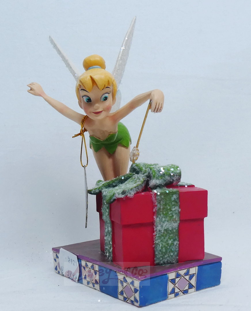 PIXIE DUSTED PRESENT Tinker Bell 4051970 Weihnachten Disney Traditions Jim Shore 