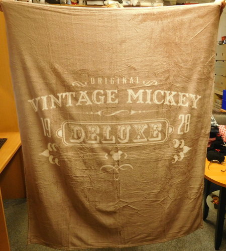 Kuscheldecke Vintage Deluxe Disney Fleece braun 130x160 cm