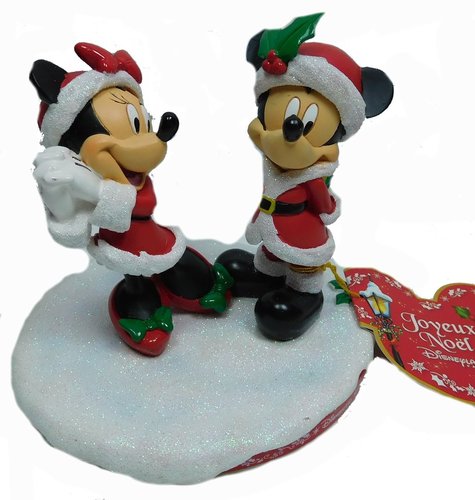 Disney Weihnachts Diorama Szene Mickey Minnie Weihnachtsmann