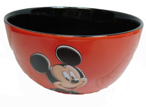 Müslischale Disney Mickey mouse rot erhaben Poträit