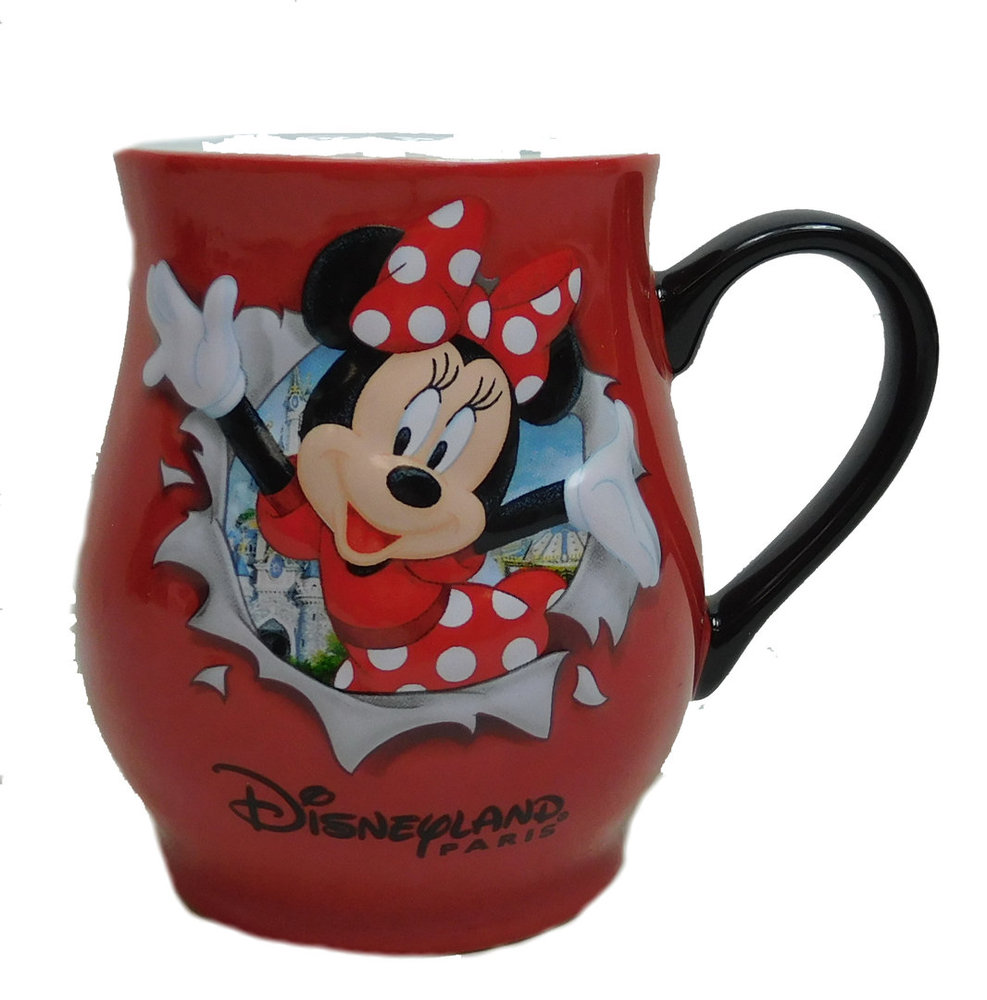 Disney Kaffeetasse Tasse Mug Pott Kaffee Disneyland Paris Retro Minnie Mouse