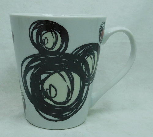 Disney Kaffeetasse Tasse Mug Pott Kaffee Becher Egan Serie Mickey Ohren Zeichnungen  1TB