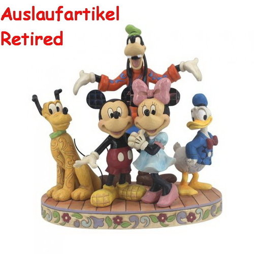 Disney Enesco Traditions Jim Shore Fab 5 Mickey, Minnie, Donald, Goofy , Pluto