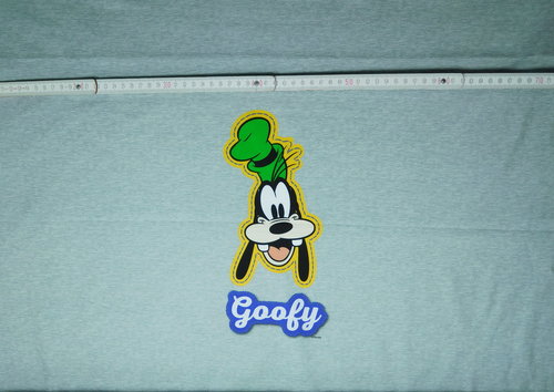 Baumwolljersey Disney Panel Goofy grau