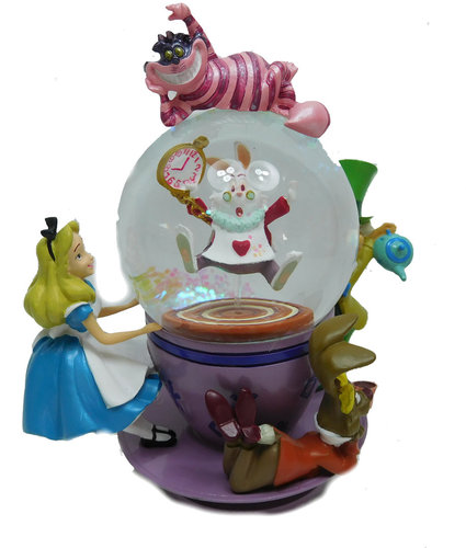 Disney Disneyland Paris Figur Schneekugel Alice im wunderland