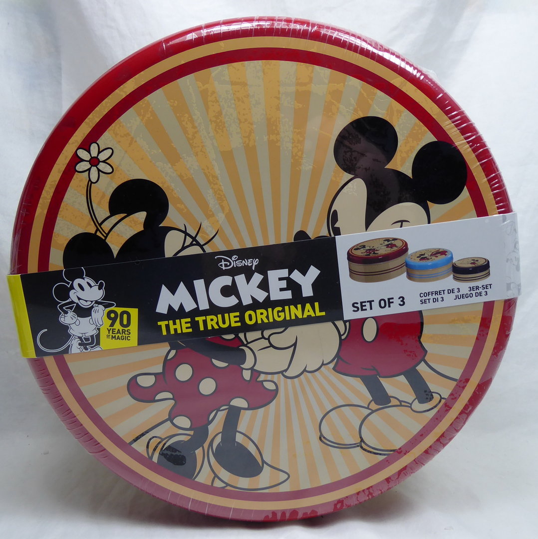 Disney Funko Metalldosen 90 Jahre Mickey Mouse Keksdose Vorratsdose 3 Stück