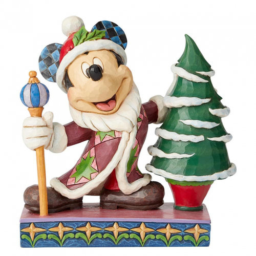 Disney Enesco Traditions Jim Shore Figur Mickey Mouse Weihnachten mit Tannenbaum