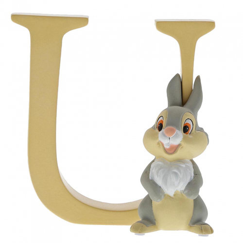Disney Enesco Enchanting Buchstabe : "U" - Thumper Bambi Klopfer