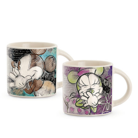 Disney egan Porzellan Mug Kaffeeasse Espresso Mickey & Minnie Set 2
