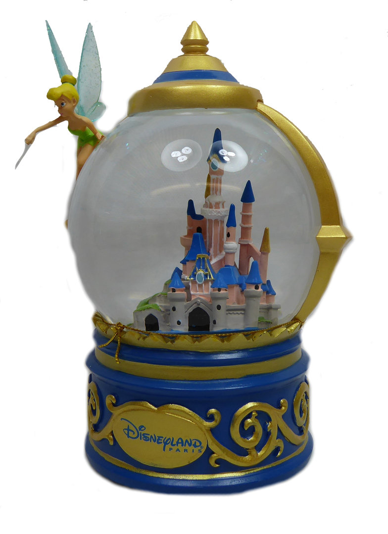 Disneyland Paris Disney Figurine Schloss mit Glaskuppel NEU 