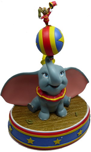 Disney Disneyland Paris Sammlerfigur Figur Dumbo & Figaro im Zirkus 33 cm hoch