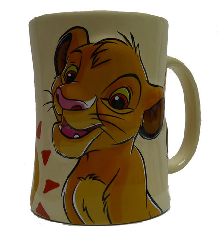 Disney Disneyland Paris MUG Kaffeetasse Tasse Pott Simba König der Löwen erhaben