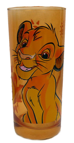 Disney Disneyland Paris Glas Trinkglas Saftglas Wasserglas Simba König der Löwen