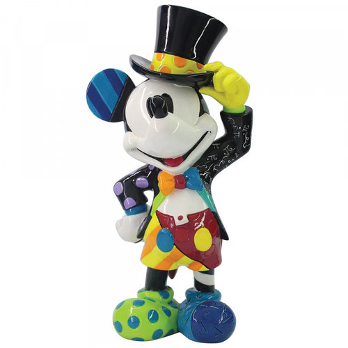 Disney Enesco Romero Britto Figur : Mickey Mouse mit Zylinder