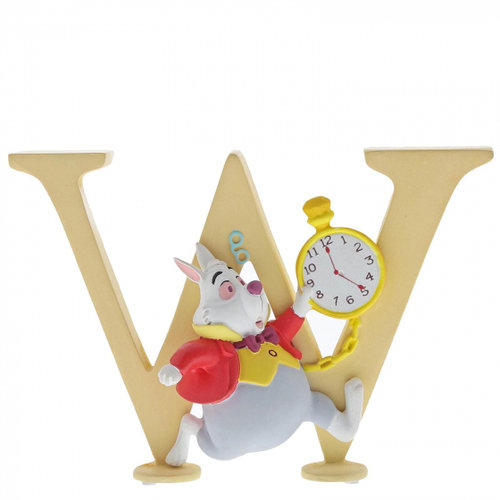 Disney Enesco Enchanting Buchstabe : "W" - White Rabbit