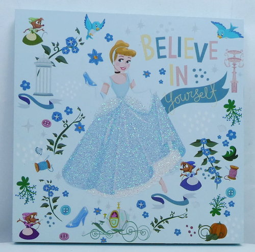 Disney Widdop Kachel Platte aus MDF 10x10 cm Cinderella
