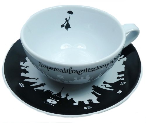 Disney Disneyland Paris MUG Coffee Pott cup Kaffeetasse Teetasse Untertasse Mary Poppins