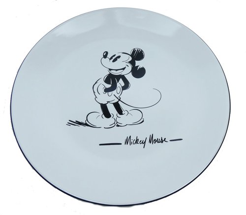 Disney Porzellan s/w Serie Retro Mickey Mouse Teller Speiseteller 26 cm