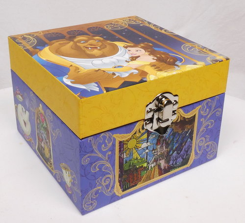 Disney Classic Figur WIDDOP Spieluhr Schatzkiste : Die schöne und das Biest