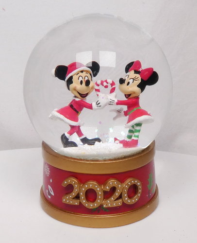 Disney  Schneekugel Weihnachten 2020 Christmas Mickey & Minnie Mouse