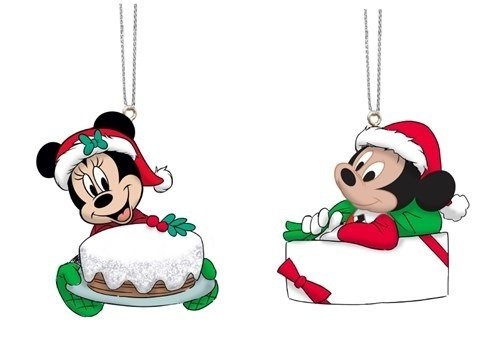 Disney Kurt S Adler Weihnachtsbaumschmuck Ornament Relief Mickey & Minnie Mouse
