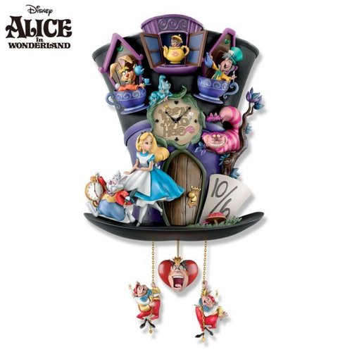 Disney Wanduhr Alice im Wunderland