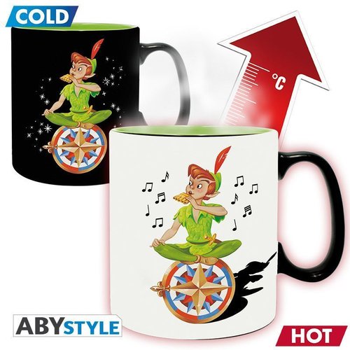 Disney ABYstyle Keramik Tasse MUG Becher mit Thermoeffekt : Peter Pan