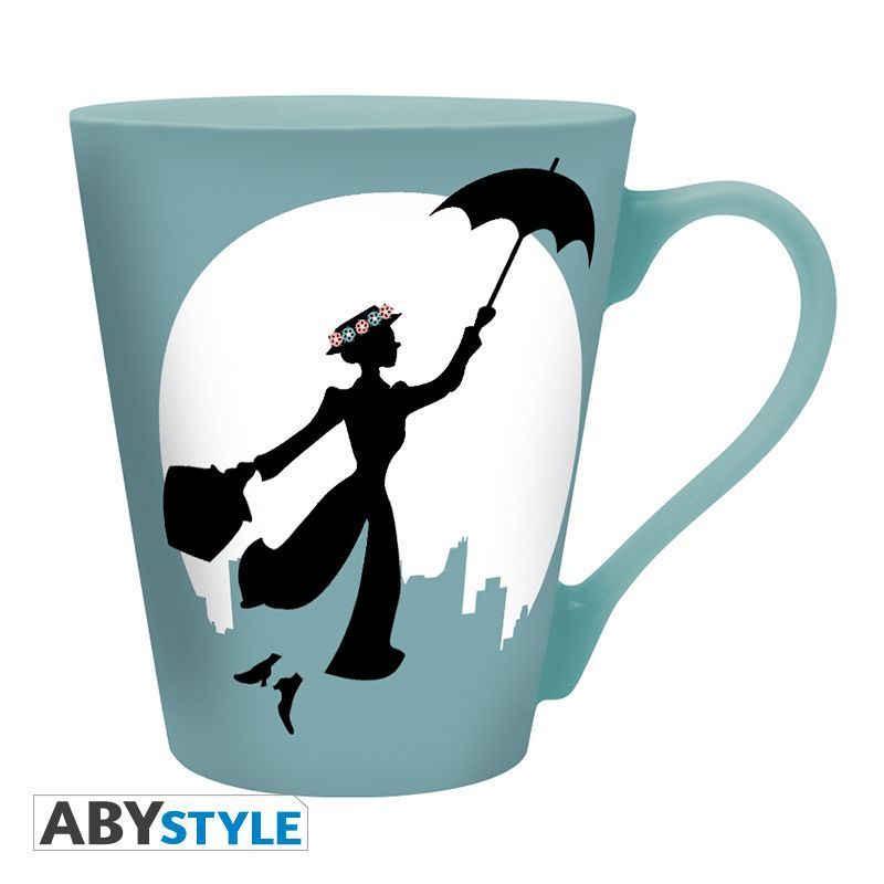 süßer Mary Poppins mit Deckel Keramik Mug Becher Tasse Disney NEU 