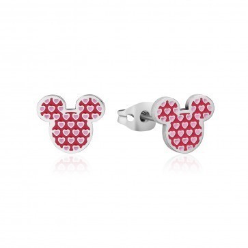Disney Essential Classic Mickey Mouse Love Hearts Ohrringe