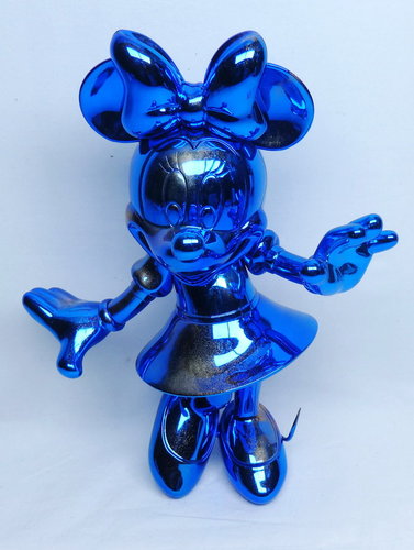 Disney Figur Leblon Delienne  Minnie Mouse blau gold chrom