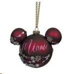 Disney Kurt S Adler Weihnachtsbaumschmuck Ornament Kugel : Minnie burgundy