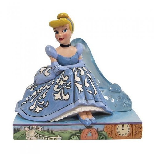 Disney Traditions Figur Jim Shore : 6010095 Prinzessin mit Icon : Cinderella mit Glasschuh